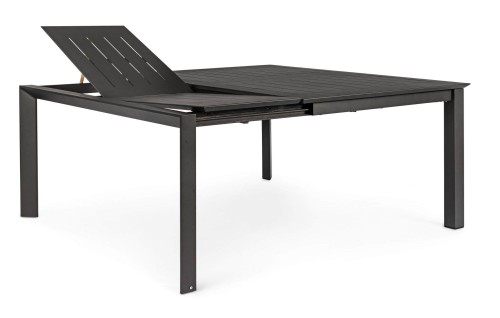 Jadalniany rozkładany stół ogrodowy antracytowy Konnor