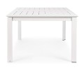Jadalniany rozkładany stół ogrodowy biały Konnor
