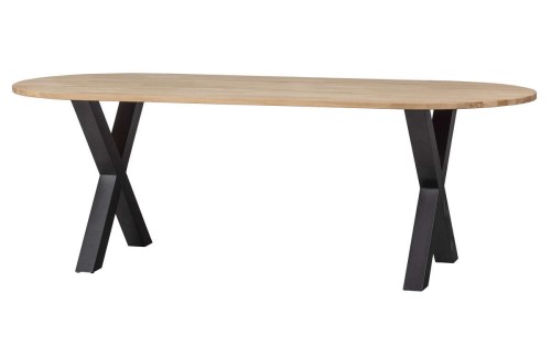 Owalny stół Tablo X-Leg dąb Woood