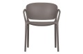 Krzesło ogrodowe Bent plastikowe Taupe