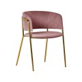 Krzesło Evia Gold różowe