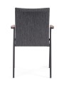 Minimalistyczne krzesło ogrodowe Jalisco antracytowe