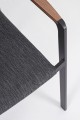 Minimalistyczne krzesło ogrodowe Jalisco antracytowe