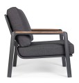 Minimalistyczny fotel ogrodowy Jalisco antracytowy