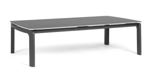 Ogrodowy prostokątny stolik kawowy 120x70 antracytowy