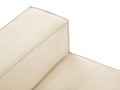 Fotel beżowy Carlo w tkaninie imitującej sztruks