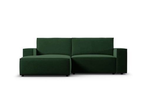 Kompaktowa zielona sofa 2 osobowa Carlo w aksamicie