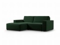 Kompaktowa zielona sofa 2 osobowa Carlo w aksamicie