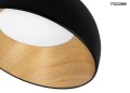 Lampa sufitowa Tolla side czarna Moosee