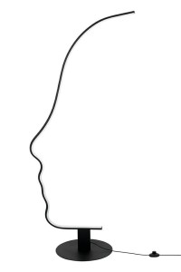 Lampa podłogowa Face czarna