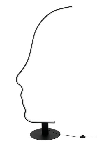 Lampa podłogowa Face czarna