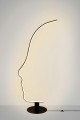 Lampa podłogowa Face czarna