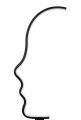 Lampa stołowa Face czarna