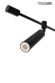 Lampa wisząca Technics czarna Moosee