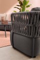 Fotel ogrodowy Palmer antracytowy z plecionką