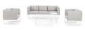Sofa ogrodowa 3 osobowa Pixel sand