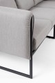 Sofa ogrodowa 3 osobowa grafitowa Pixel