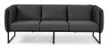 Sofa ogrodowa 3 osobowa antracytowa Pixel