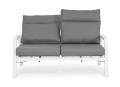 Sofa ogrodowa z regulowanymi siedziskami Kledi szara