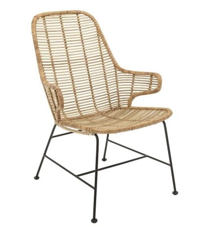 Wygodny rattanowy fotel ogrodowy Lake