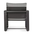 Fotel ogrodowy w nowoczesnym stylu Merrigan antracytowy