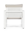 Fotel ogrodowy w nowoczesnym stylu Merrigan biały