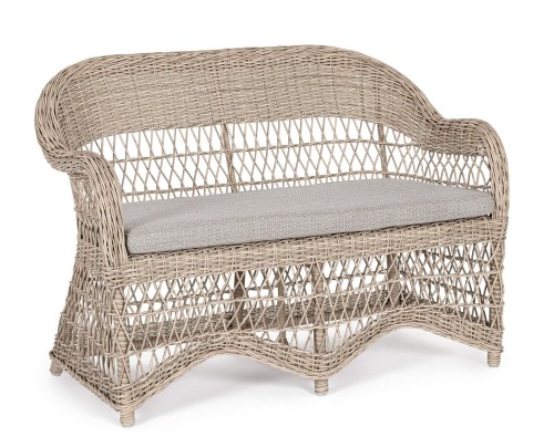 Sofa ogrodowa 2 osobowa z technorattanu Jupiter