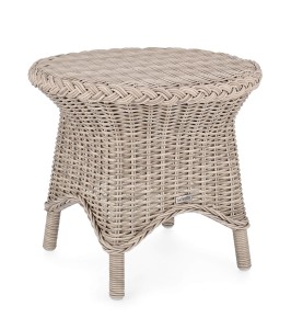 Okrągły stolik kawowy ogrodowy z technorattanu Jupiter