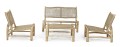 Drewniana sofa ogrodowa 2 osobowa Lampok Boho