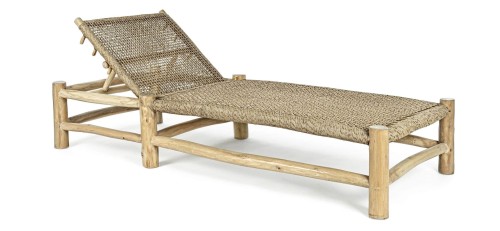 Drewniany leżak ogrodowy Lampok Boho