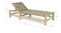 Drewniany leżak ogrodowy Lampok Boho