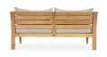 Elegancka sofa ogrodowa 2-3 osobowa Karuba szara
