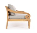 Elegancka sofa ogrodowa 2-3 osobowa Karuba szara