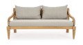 Elegancka sofa ogrodowa 2-3 osobowa Karuba szara