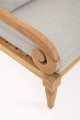 Elegancka sofa ogrodowa 2-3 osobowa Karuba szara