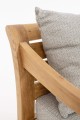 Elegancka sofa ogrodowa 2-3 osobowa Karuba szara