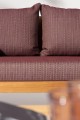 Elegancka sofa ogrodowa 2-3 osobowa Karuba bordowa