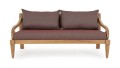 Elegancka sofa ogrodowa 2-3 osobowa Karuba bordowa