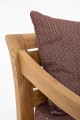 Elegancka sofa ogrodowa 2-3 osobowa Karuba bordowa