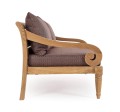 Elegancka sofa ogrodowa 2-3 osobowa Karuba bordowa