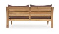 Elegancka sofa ogrodowa 2-3 osobowa Karuba bordowa