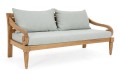 Elegancka sofa ogrodowa 2-3 osobowa Karuba błękitna