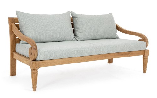 Elegancka sofa ogrodowa 2-3 osobowa Karuba błękitna