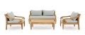 Elegancka sofa ogrodowa 2-3 osobowa Karuba błękitna