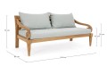 Elegancka sofa ogrodowa 2-3 osobowa Karuba błękitna