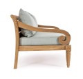Elegancka sofa ogrodowa 2-3 osobowa Karuba błękitna