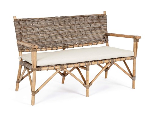 Sofa ogrodowa 2 osobowa z rattanu Tarifa