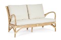 Sofa ogrodowa 2 osobowa z rattanu Alicante