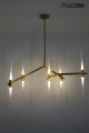Lampa wisząca Candelabr 10 złota Moosee