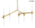 Lampa wisząca Candelabr 10 złota Moosee
